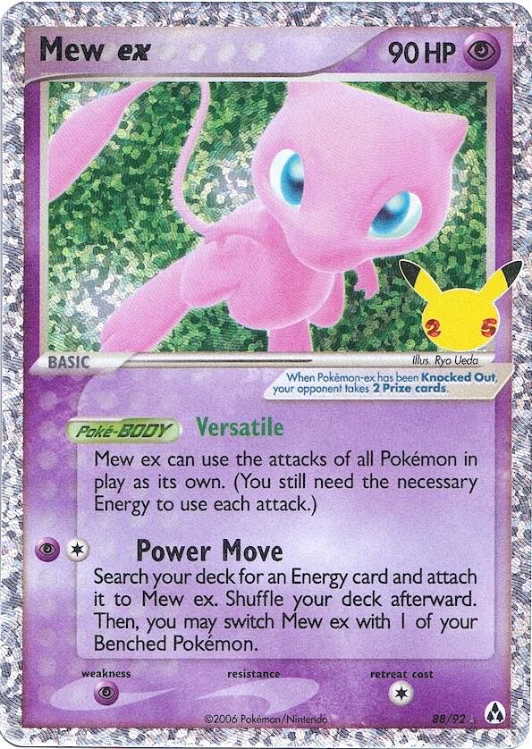 Mew ex 88/92 (Celebrations: Classic Collection)  - Holofoil