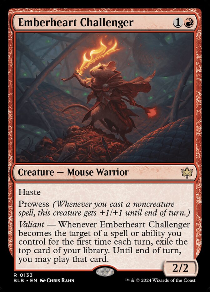 Emberheart Challenger 133 (Bloomburrow)  - Foil