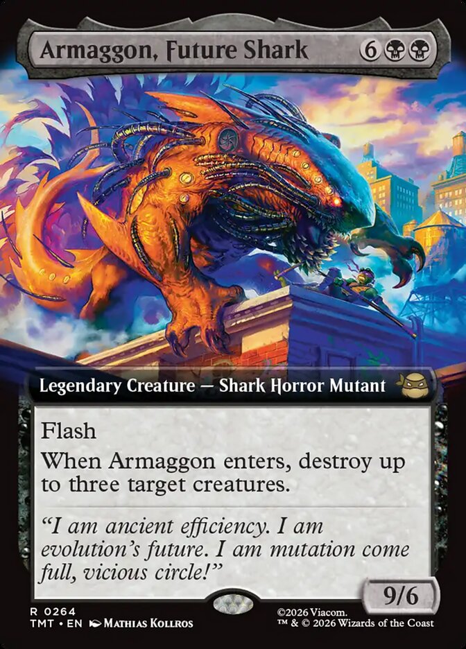 Armaggon, Future Shark 264/190 (Teenage Mutant Ninja Turtles)  - Extended Art Foil