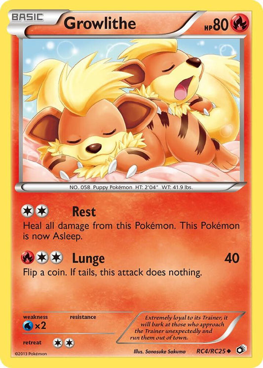 Growlithe RC4/RC25 (Legendary Treasures: Radiant Collection)  - Holofoil
