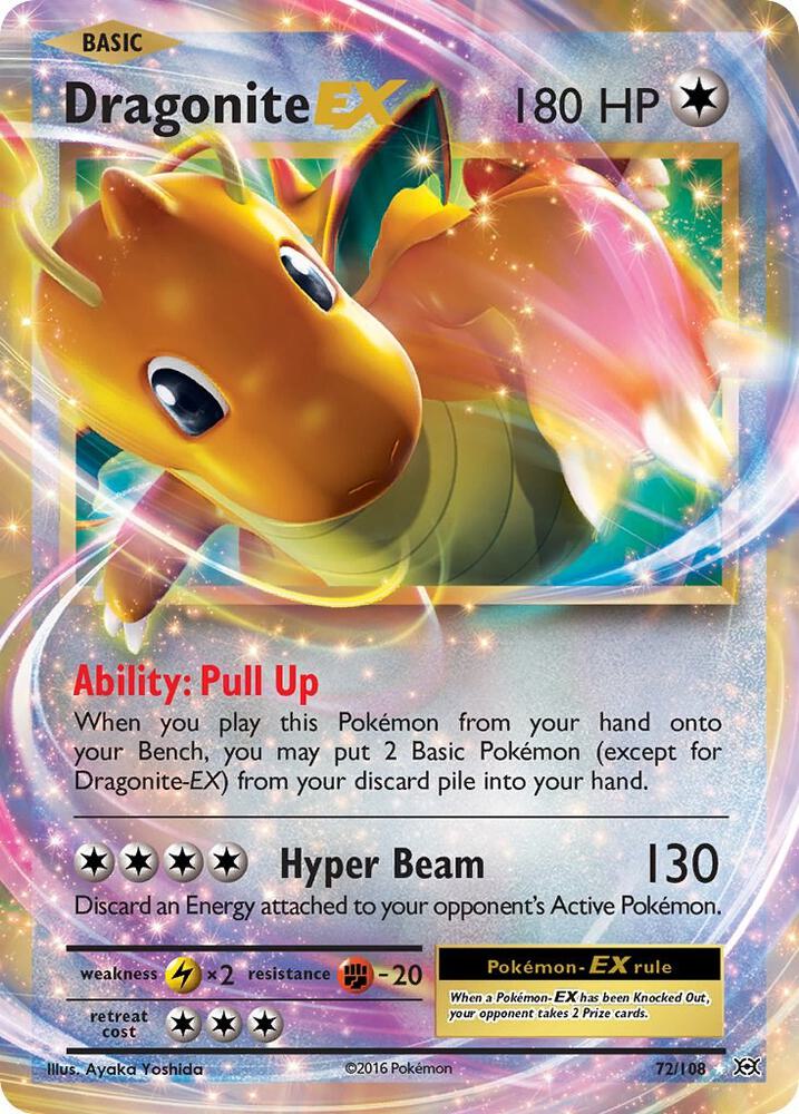 Dragonite EX 72/108 (XY - Evolutions)  - Holofoil