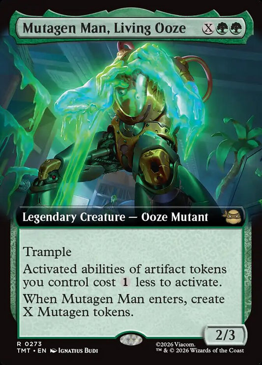 Mutagen Man, Living Ooze 273/190 (Teenage Mutant Ninja Turtles)  - Extended Art Foil