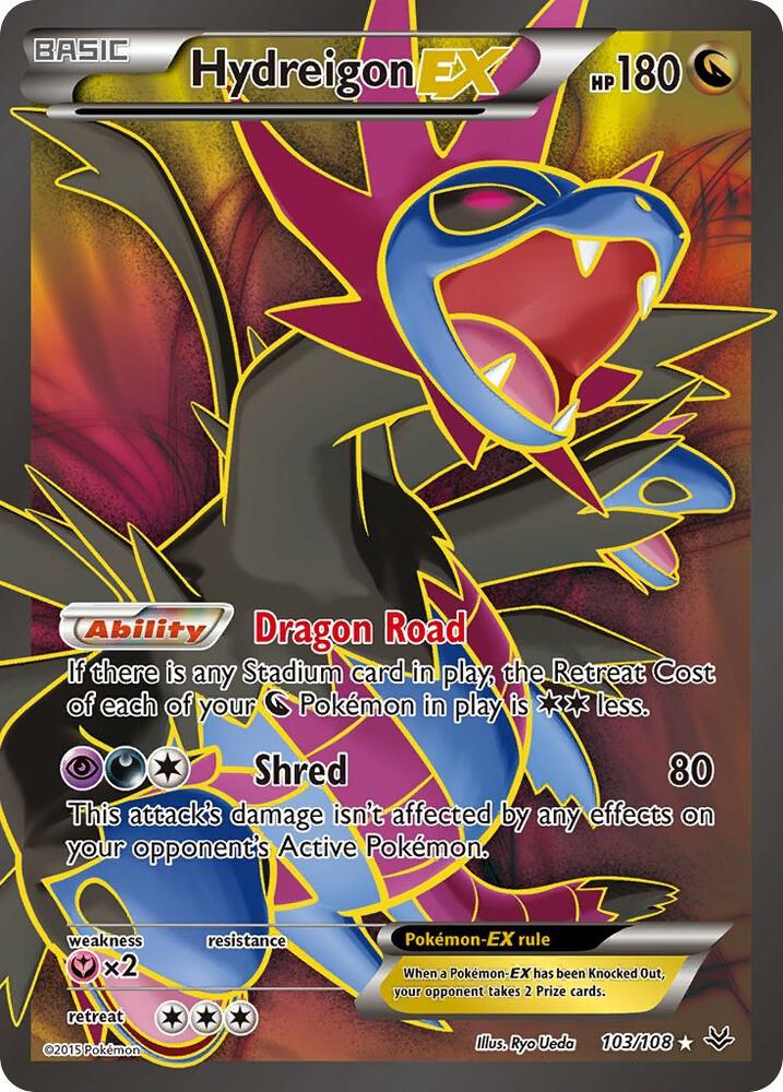 Hydreigon EX 103/108 (XY - Roaring Skies)  - Holofoil
