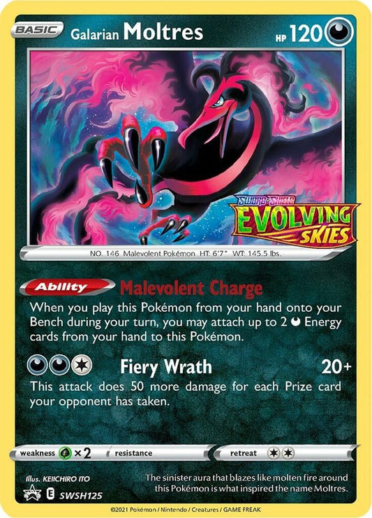 Galarian Moltres Prerelease SWSH125 (SWSH: Sword & Shield Promo Cards)  - Holofoil