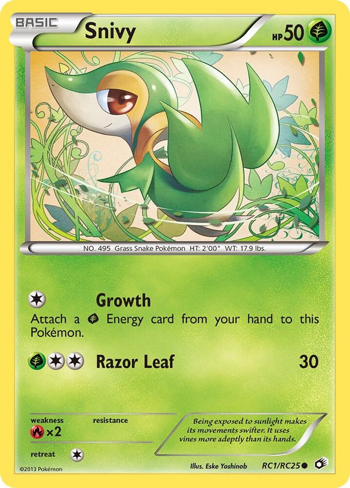 Snivy RC1/RC25 (Legendary Treasures: Radiant Collection)  - Holofoil