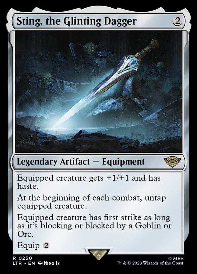 Sting, the Glinting Dagger 250/281 (Universes Beyond: The Lord of the Rings: Tales of Middle-earth) 