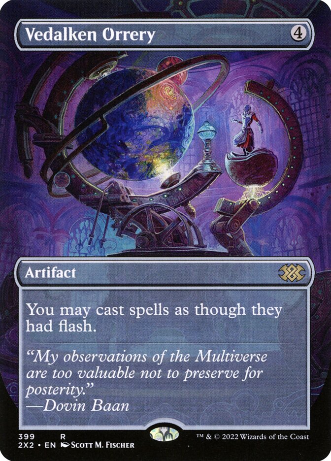 Vedalken Orrery Borderless 399 (Double Masters 2022)  - Foil