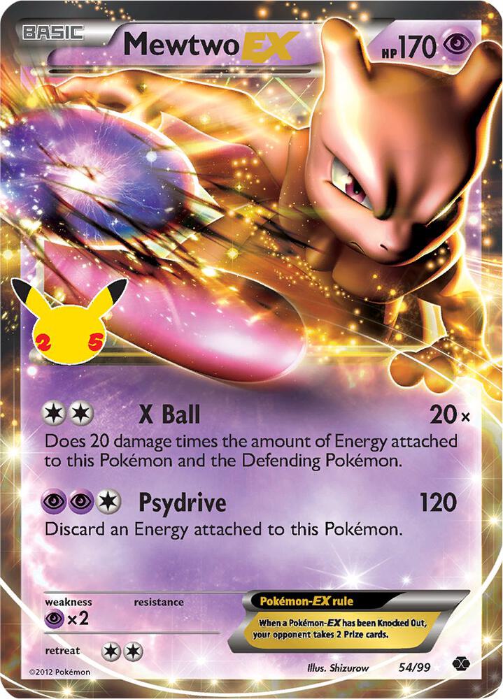 Mewtwo EX 54/99 (Celebrations: Classic Collection)  - Holofoil