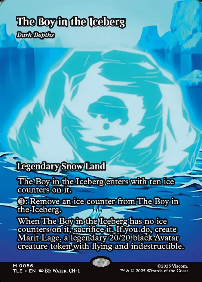 The Boy in the Iceburg - Dark Depths 56/317 (Avatar: The Last Airbender: Eternal-Legal)  - Borderless Foil