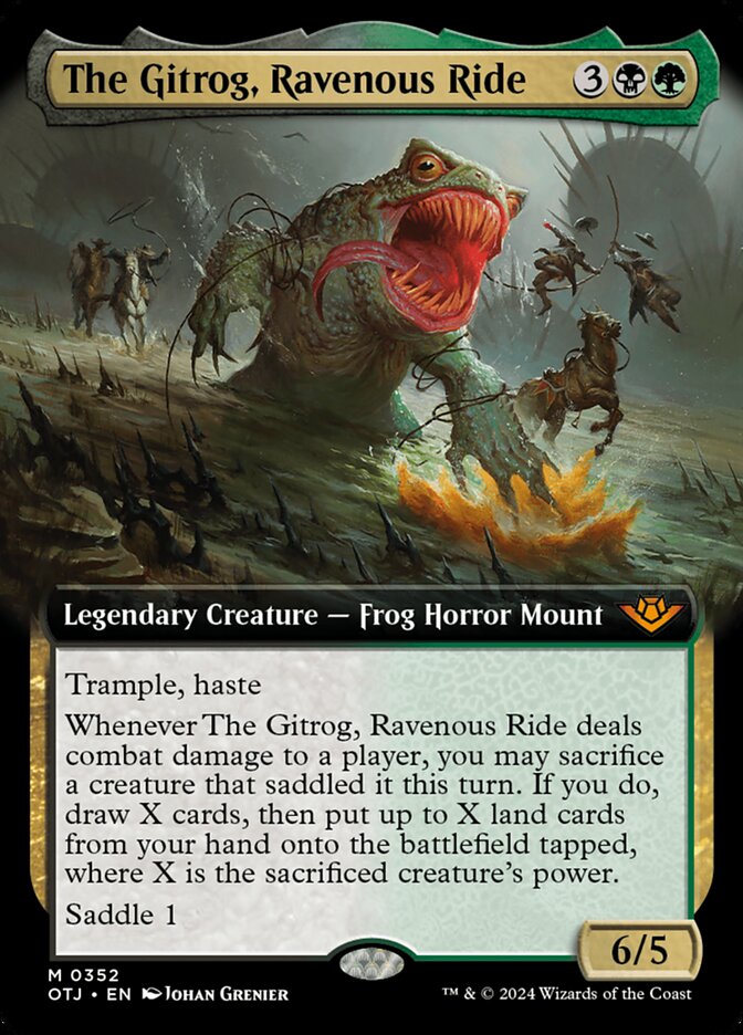 The Gitrog, Ravenous Ride 352 (Outlaws of Thunder Junction)  - Extended Art