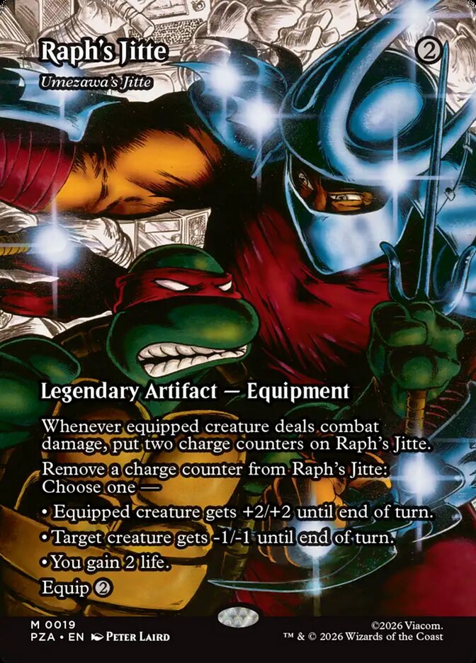 Raphs Jitte Umezawas Jitte Borderless 19 (Teenage Mutant Ninja Turtles Source Material)  - Borderless Foil