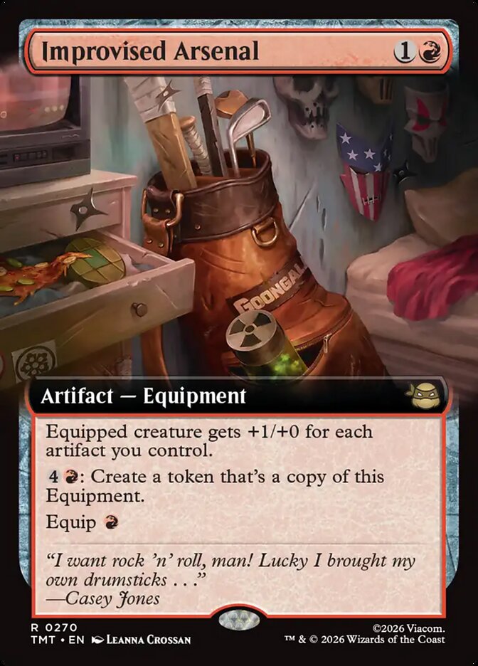 Improvised Arsenal  270 (Teenage Mutant Ninja Turtles)  - Extended Art Foil