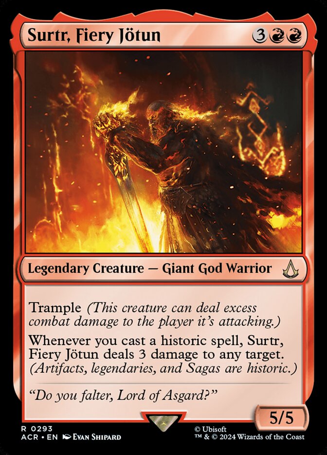 Surtr, Fiery Jötun 293/110 (Universes Beyond: Assassin's Creed) 
