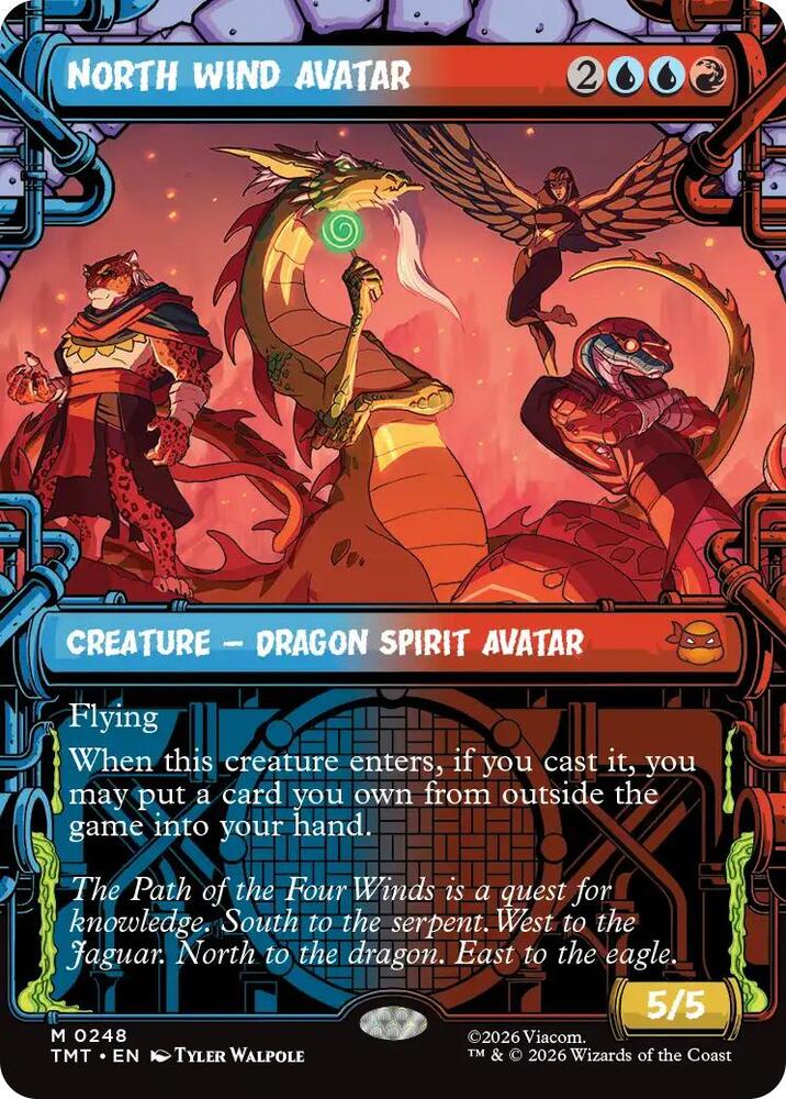 North Wind Avatar  248/190 (Teenage Mutant Ninja Turtles)  - Showcase Foil