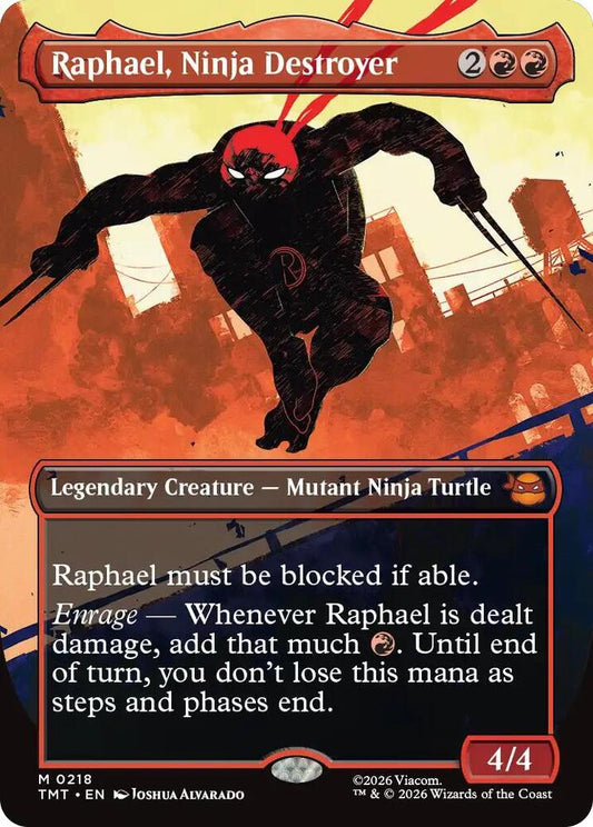 Raphael, Ninja Destroyer 218 (Teenage Mutant Ninja Turtles)  - Borderless Foil