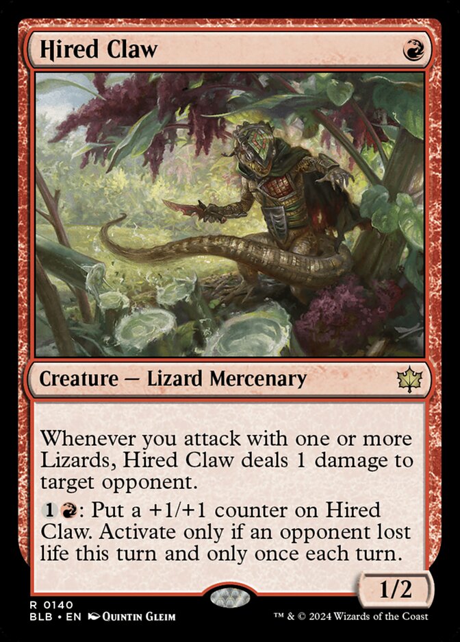 Hired Claw 140 (Bloomburrow) 
