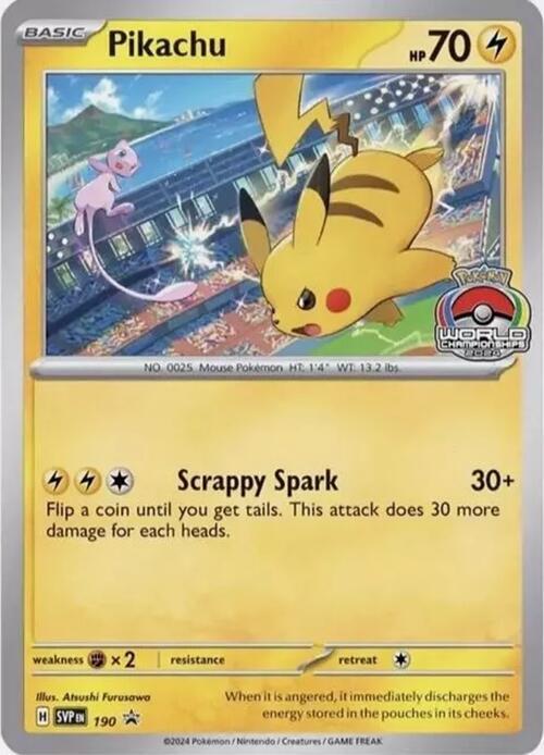 Pikachu 190 (SV: Scarlet & Violet Promo Cards) 