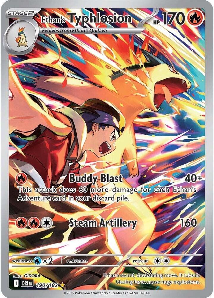 Ethan's Typhlosion 190/182 (SV10: Destined Rivals)  - Holofoil
