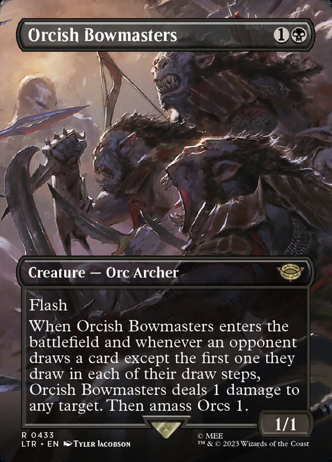 Orcish Bowmasters 433 (Universes Beyond: The Lord of the Rings: Tales of Middle-earth)  - Borderless