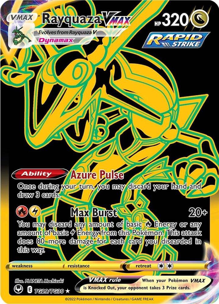 Rayquaza VMAX Secret TG29/TG30 (SWSH12: Silver Tempest Trainer Gallery)  - Holofoil
