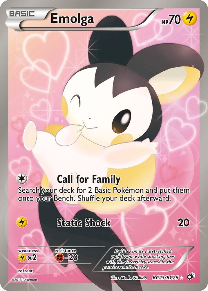 Emolga RC23/RC25 (Legendary Treasures: Radiant Collection)  - Holofoil