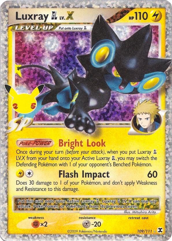 Luxray GL Lv.X 109/111 (Celebrations: Classic Collection)  - Holofoil