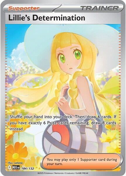 Lillie's Determination 184/132 (ME01: Mega Evolution)  - Holofoil