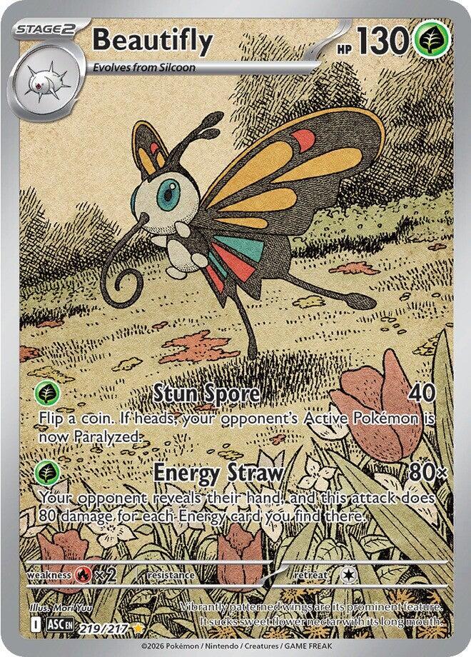 Beautifly 219/217 (ME: Ascended Heroes)  - Holofoil