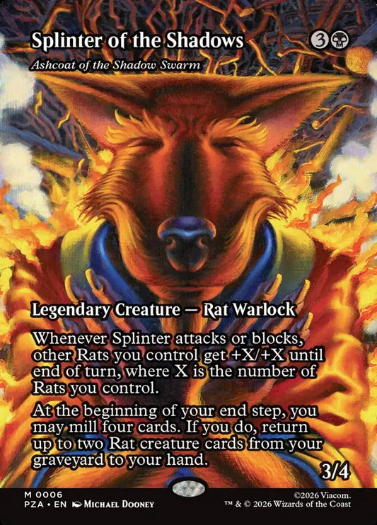 Splinter of the Shadows Ashcoat of the Shadow Swarm 6 (Teenage Mutant Ninja Turtles Source Material)  - Borderless