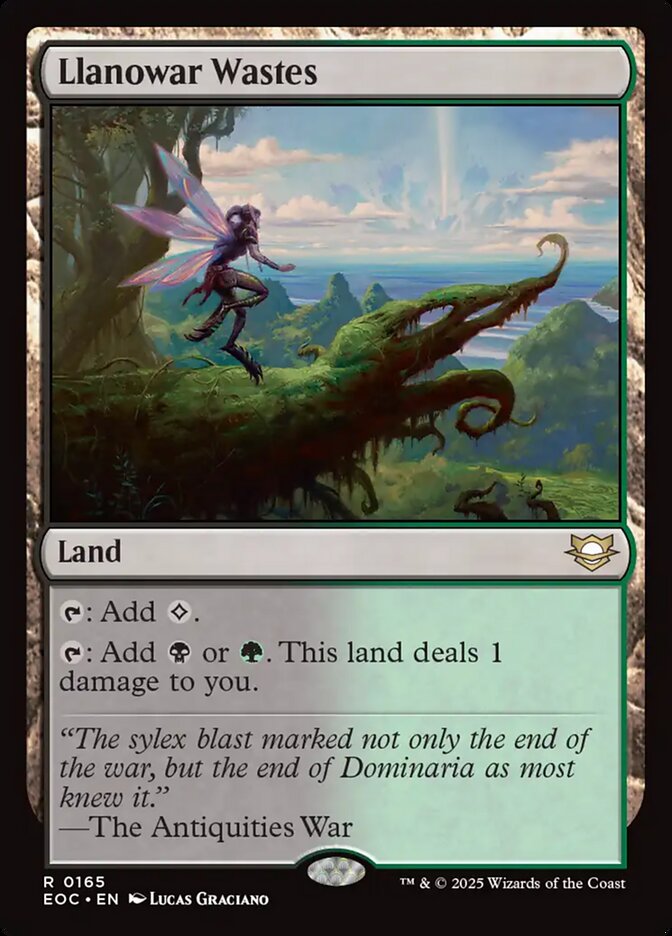 Llanowar Wastes 165 (Commander: Edge of Eternities) 