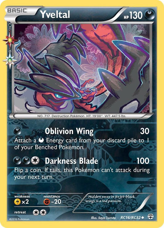 Yveltal RC16/RC32 (Generations: Radiant Collection)  - Holofoil