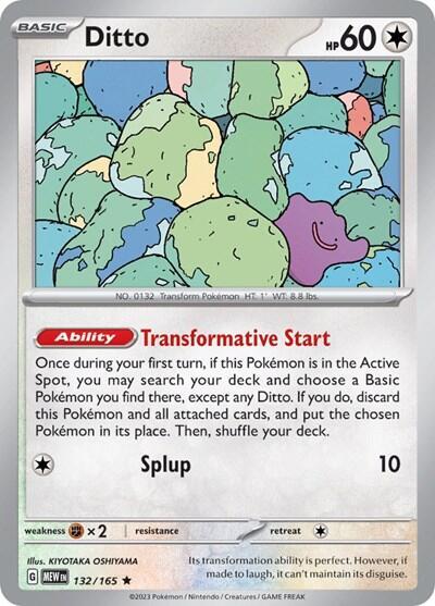 Ditto 132/165 (Deck Exclusives) 