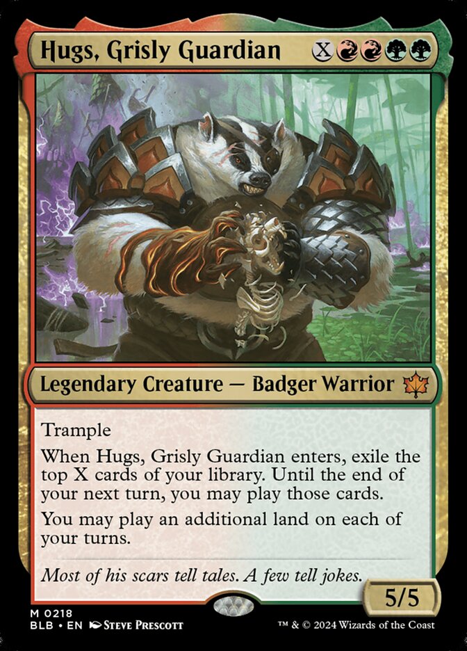 Hugs, Grisly Guardian 218 (Bloomburrow) 