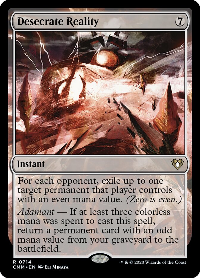 Desecrate Reality 714/451 (Commander Masters) 