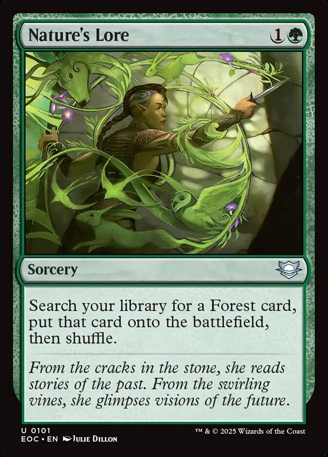 Natures Lore 101/191 (Commander: Edge of Eternities) 