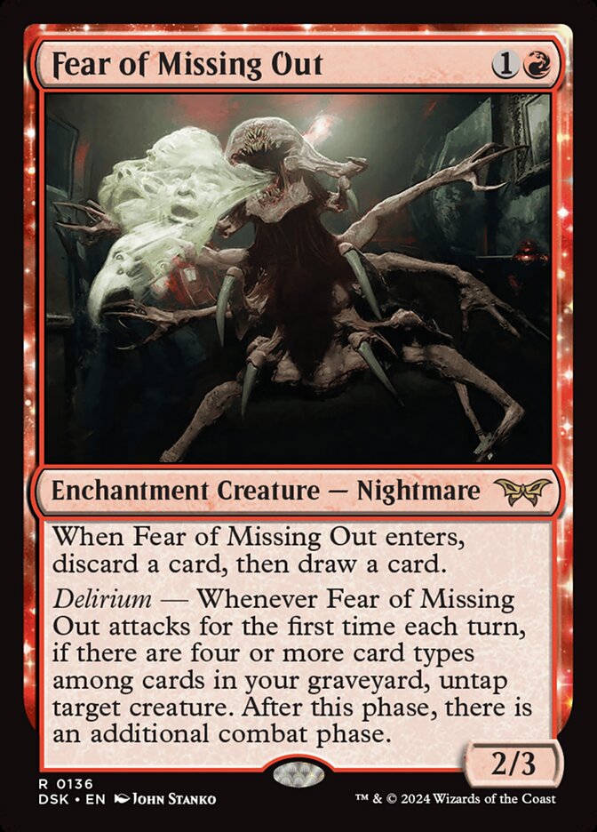 Fear of Missing Out 136 (Duskmourn: House of Horror)  - Foil