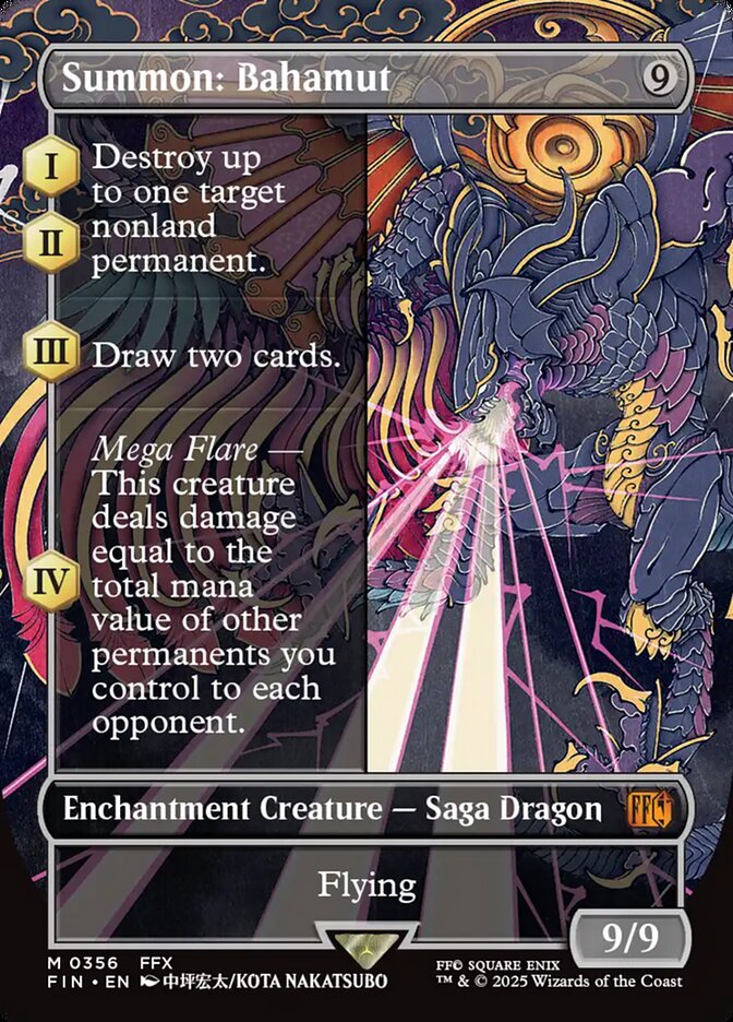 Summon: Bahamut 356 (FINAL FANTASY)  - Borderless Foil