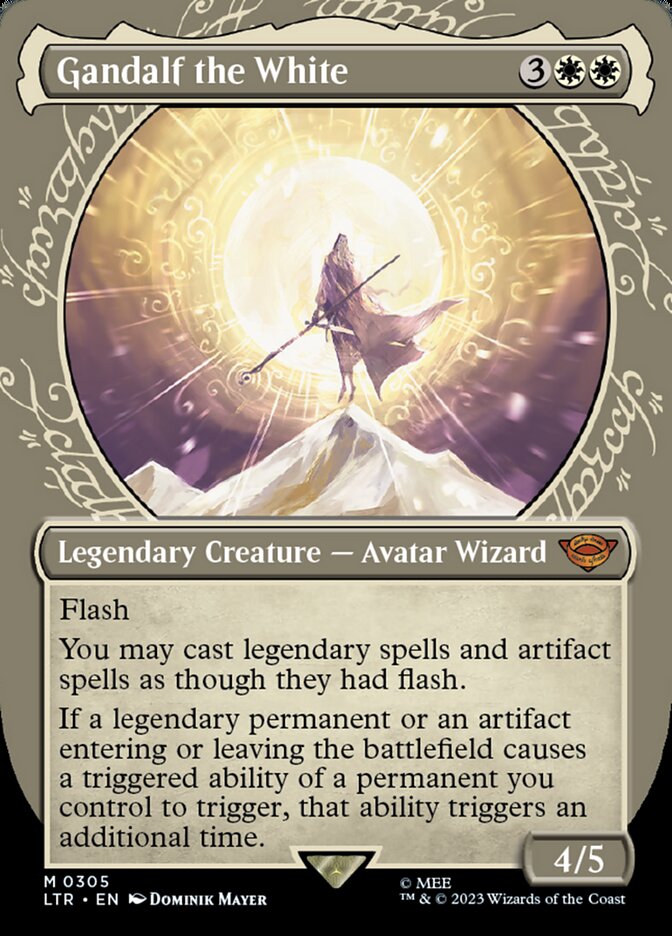 Gandalf the White 305 (Universes Beyond: The Lord of the Rings: Tales of Middle-earth)  - Showcase Foil