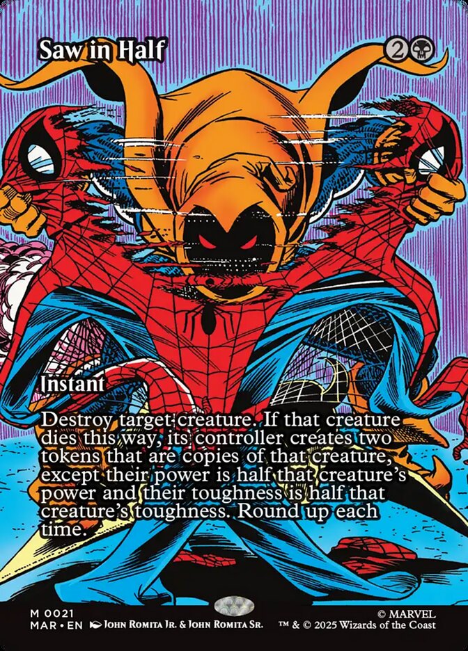 Saw in Half 21 (Marvel Universe Eternal-Legal)  - Borderless Foil