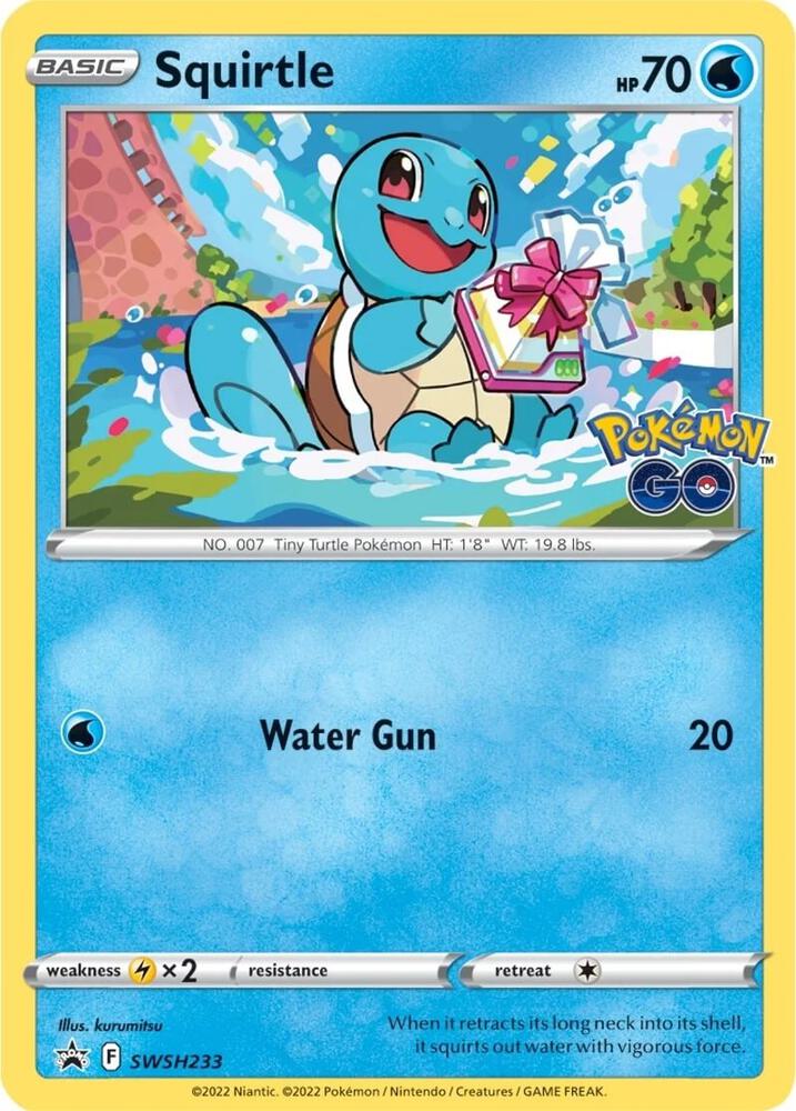 Squirtle SWSH233 (SWSH: Sword & Shield Promo Cards)  - Holofoil