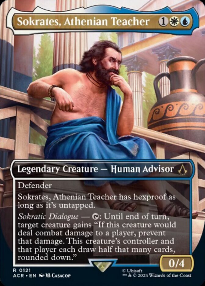 Sokrates, Athenian Teacher 121/110 (Universes Beyond: Assassin's Creed)  - Borderless