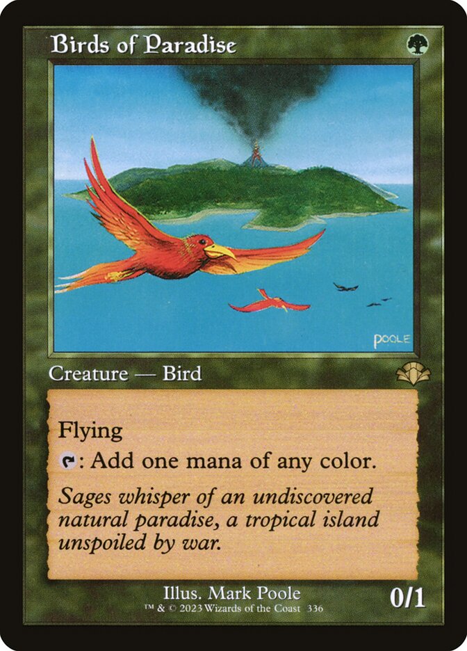 Birds of Paradise 336/261 (Dominaria Remastered)  - Retro