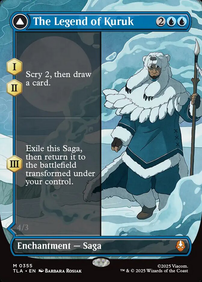 The Legend of Kuruk Borderless 355 (Avatar: The Last Airbender)  - Borderless Foil