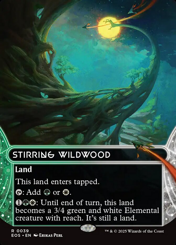 Stirring Wildwood 39 (Edge of Eternities: Stellar Sights)  - Borderless Foil