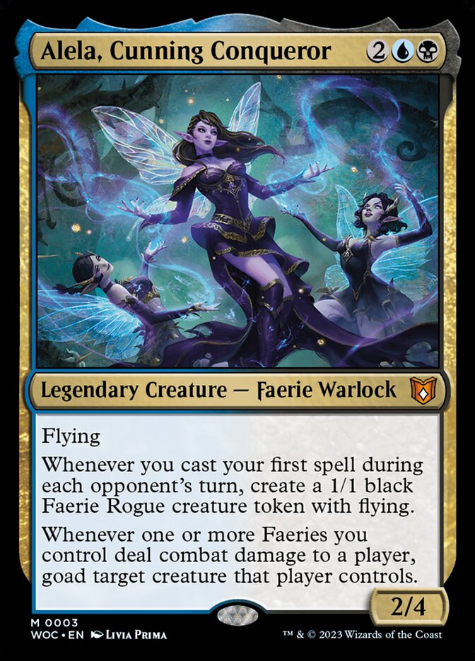 Alela, Cunning Conqueror 3 (Commander: Wilds of Eldraine)  - Foil