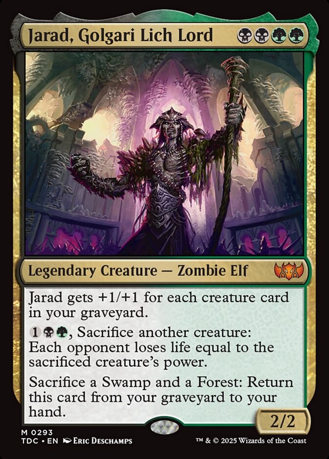 Jarad, Golgari Lich Lord 293 (Commander: Tarkir: Dragonstorm) 