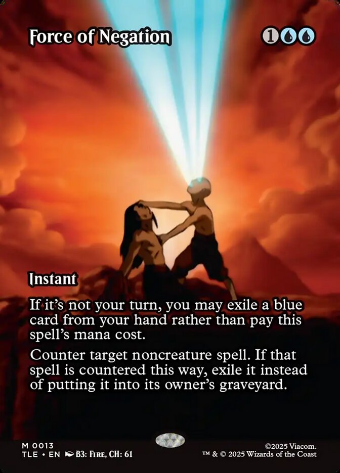 Force of Negation 13/317 (Avatar: The Last Airbender: Eternal-Legal)  - Borderless Foil