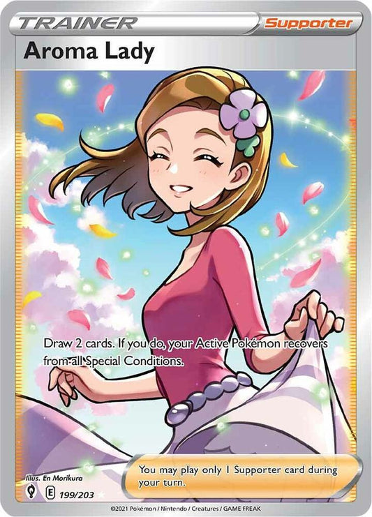 Aroma Lady 199/203 (SWSH07: Evolving Skies)  - Holofoil