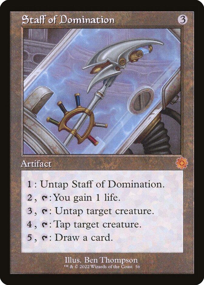 Staff of Domination 56 (The Brothers' War: Retro Frame Artifacts) 