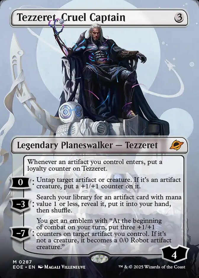 Tezzeret, Cruel Captain 287/276 (Edge of Eternities)  - Borderless